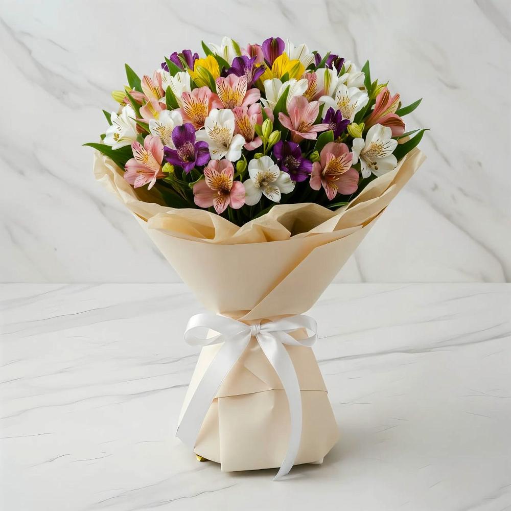 Букет цветов из: Альстромерии в Нагутском