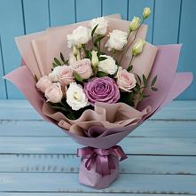 Букет цветов из:  Розы и Лизиантусы #REPLACE_PRED# Нагутском