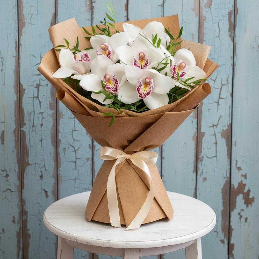 Букет цветов из: Орхидеи и Розы в Нагутском