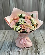 Букет цветов из:  Гвоздики, Розы и Хризантемы #REPLACE_PRED# Нагутском