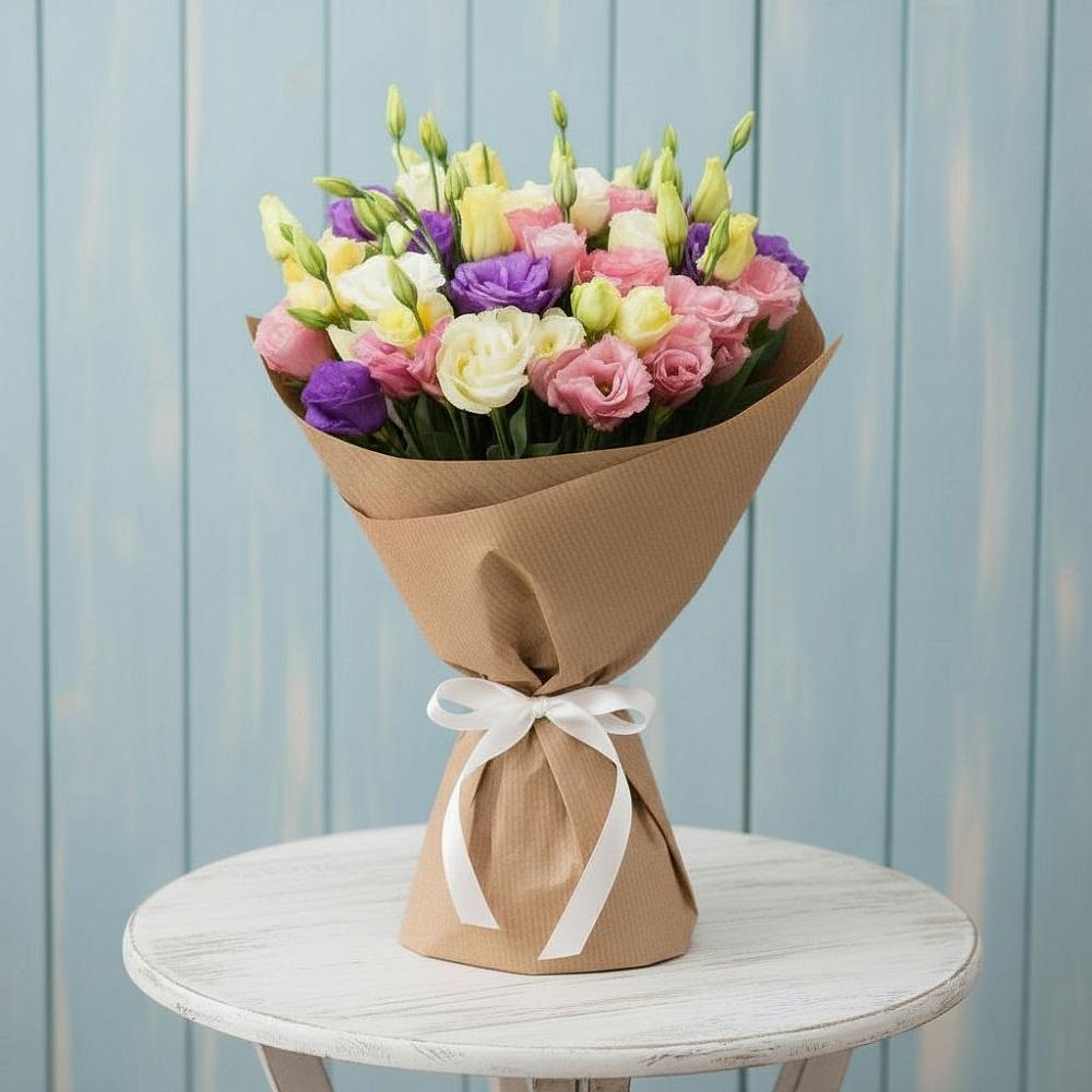 Букет цветов из: Лизиантусы в Нагутском