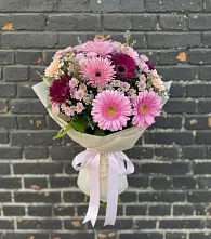 Букет цветов из:  Герберы и Хризантемы в Нагутском