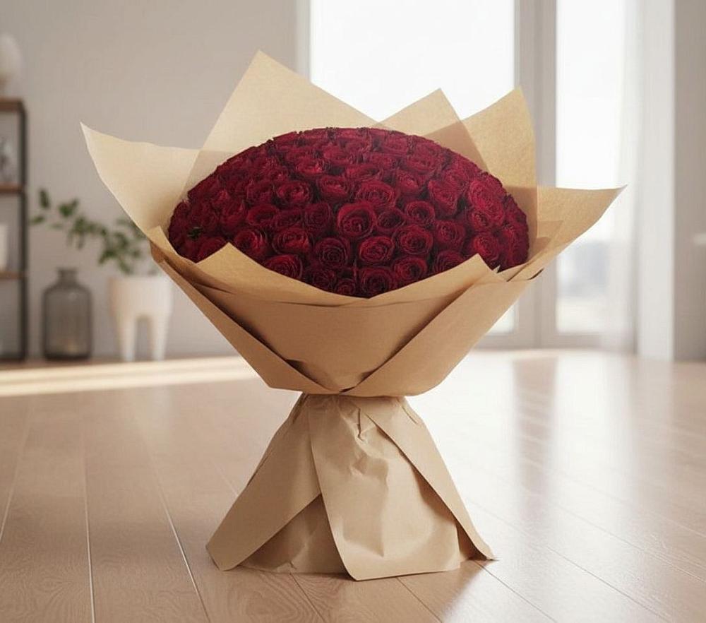 Букет 101 Красная роза в Нагутском