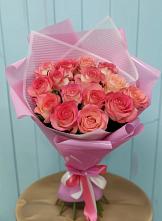 Букет 15 Розовых роз Равель #REPLACE_PRED# Нагутском
