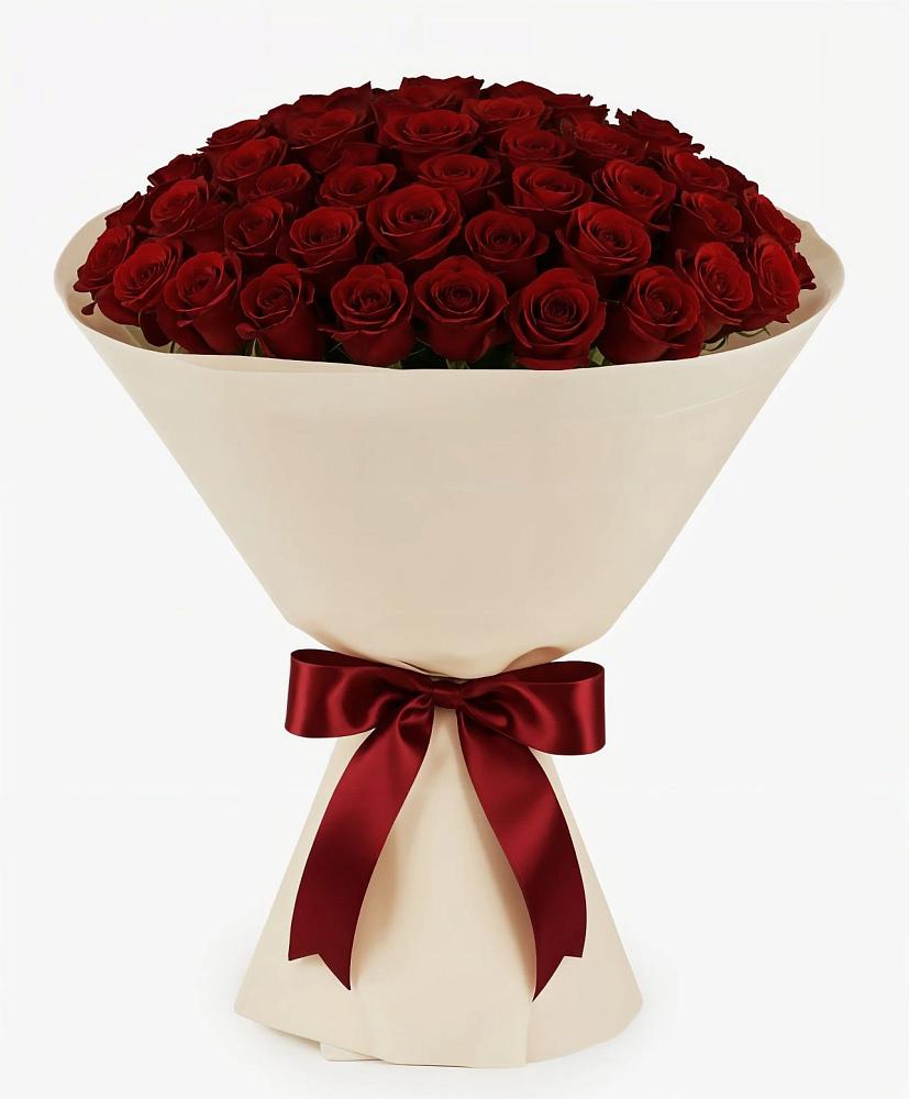 Букет 101 Бордовая роза Блэк Бакарра в Нагутском