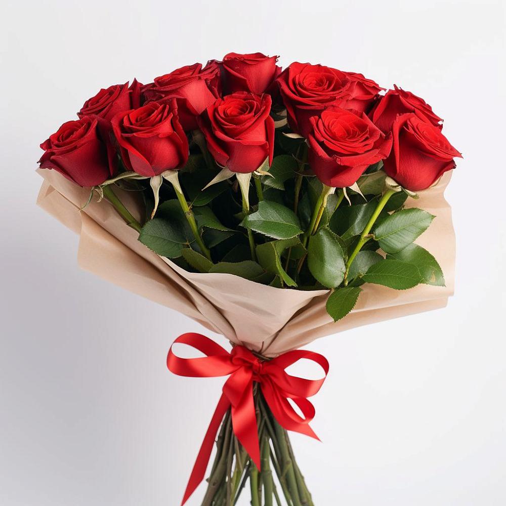 Букет 11 Красных роз Эдлесс Лав в Нагутском